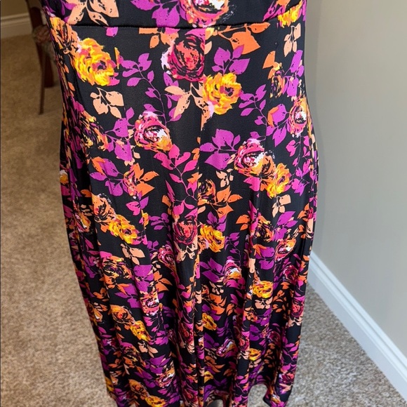 George Purple Black Sleeveless Midi Sundress - Picture 6 of 14